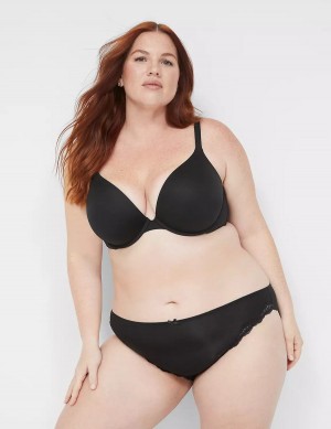 Dámské Bikiny Kalhotky Lane Bryant Lace-Trim Černé | YNJ7880DD