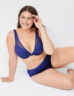 Dámské Bralettes Lane Bryant Boost Plunge With Lace Blankyt | EEF7878XU