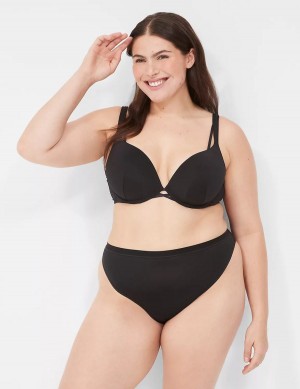 Dámské Bralettes Lane Bryant Boost Plunge Černé | CWK6686HT