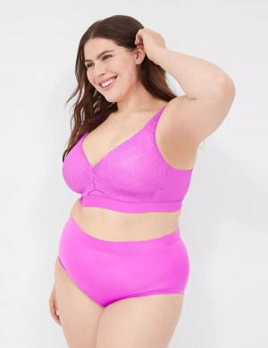 Dámské Bralettes Lane Bryant Comfort Bliss Lightly Lined No-Wire Světle Fialové | IWB4313AN