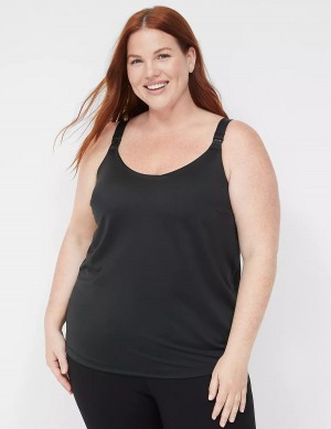 Dámské Bralettes Lane Bryant Comfort Bliss Nursing Cami Černé | IFL6056VC