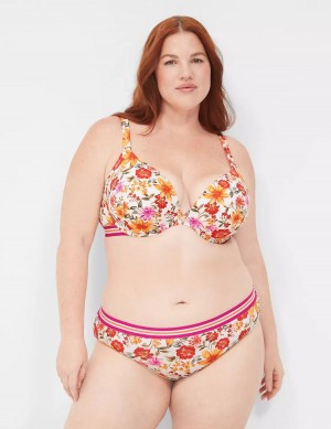 Dámské Bralettes Lane Bryant Cotton Boost Plunge Bílé | OGP2594NO