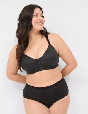 Dámské Bralettes Lane Bryant Front-Close No-Wire Černé | CTC8382MT