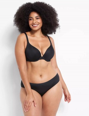 Dámské Bralettes Lane Bryant Smooth Boost Plunge Černé | NAS8445LD