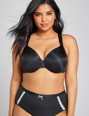 Dámské Bralettes Lane Bryant Smooth Lightly Lined Full Coverage Černé | VMG6498YF