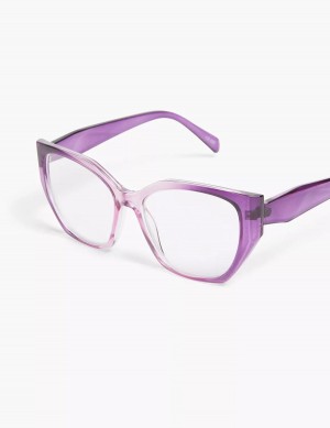 Dámské Brýle Lane Bryant Purple Ombré Cateye Reading Fialové | EIG441YE