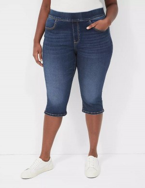 Dámské Jegginy Lane Bryant Pull-On Fit High-Rise Pedal Blankyt | RGD935EB