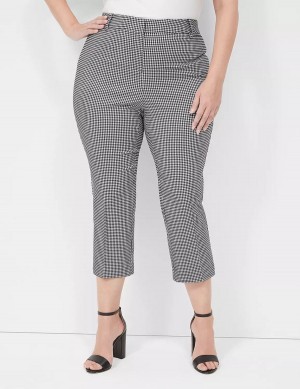 Dámské Kalhoty Lane Bryant 4-Season Slim Capri Černé | KTC8162BO