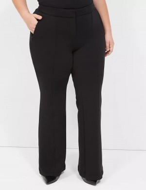 Dámské Kalhoty Lane Bryant Journey Knit Flare Černé | MCB4963KM