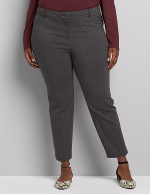 Dámské Kalhoty Lane Bryant Slim Ankle 4-Season Šedé | NMB10046KK