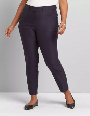 Dámské Kalhoty Lane Bryant Slim Ankle 4-Season Blankyt | NWU1379VH