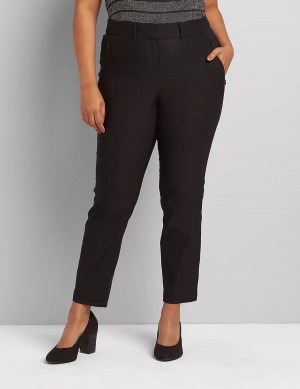 Dámské Kalhoty Lane Bryant Slim Ankle 4-Season Černé | EAP2083UZ