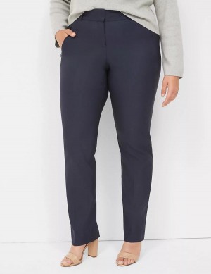 Dámské Kalhoty Lane Bryant Straight Leg 4-Season Blankyt | UCM513NI