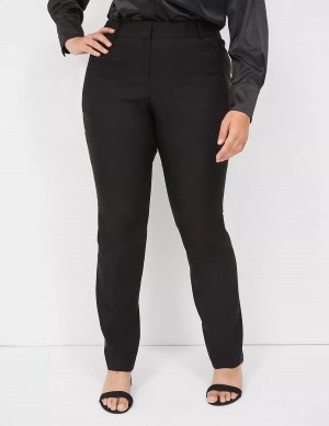 Dámské Kalhoty Lane Bryant Straight Leg 4-Season Černé | HIB4887XY