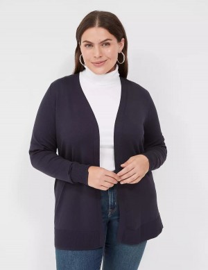 Dámské Kardigan Lane Bryant Modern Long-Sleeve Open-Front Blankyt | KAV7399BT