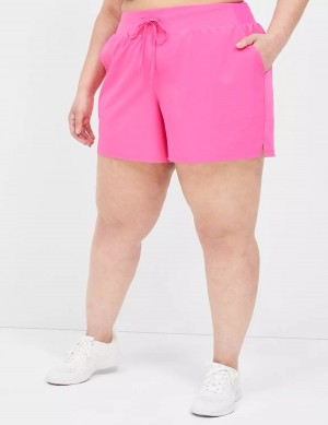 Dámské Kraťasy Lane Bryant LIVI Stretch Woven Světle Růžové | LFK6590DR