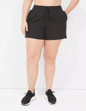 Dámské Kraťasy Lane Bryant LIVI Stretch Woven Černé | RWW9321XQ