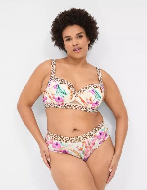 Dámské Podprsenka Balkonetová Lane Bryant Comfort Bliss Lightly Lined Bílé Viacfarebný | FMS4080SC