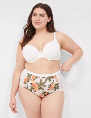 Dámské Slipy Lane Bryant Cotton Full Žluté Bílé | TBY9021GH