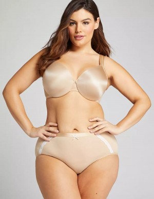 Dámské Slipy Lane Bryant Extra Soft Full Béžový | RKG9054AK