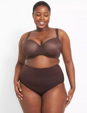 Dámské Slipy Lane Bryant Level 2 Shaping High-Waist Full Čokolády Fialové | PFL4211QN