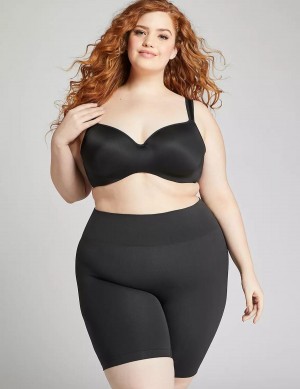 Dámské Slipy Lane Bryant Level 2 Shaping High-Waist Short Černé | MWQ8888DA