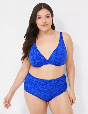 Dámské Slipy Lane Bryant Mid-Rise Swim Blankyt | JDI1335TY