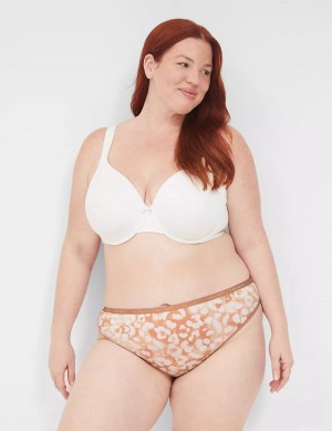 Dámské Tanga Kalhotky Lane Bryant Cotton Béžový | MPM7043AB