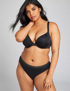 Dámské Tanga Kalhotky Lane Bryant No-Show Černé | AWT9299EF