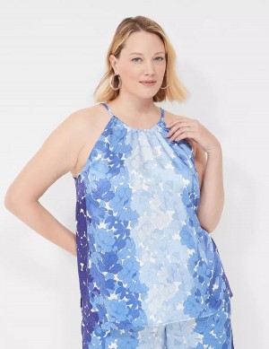 Dámské Tílko Lane Bryant Halter-Neck Top Blankyt | SFX5968US