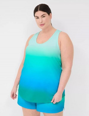 Dámské Tílko Lane Bryant LIVI Scoop-Neck Wicking Racerback Zelene | HYB3579ZS