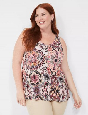 Dámské Tílko Lane Bryant Swing V-Neck Viacfarebný | DTH2989GC