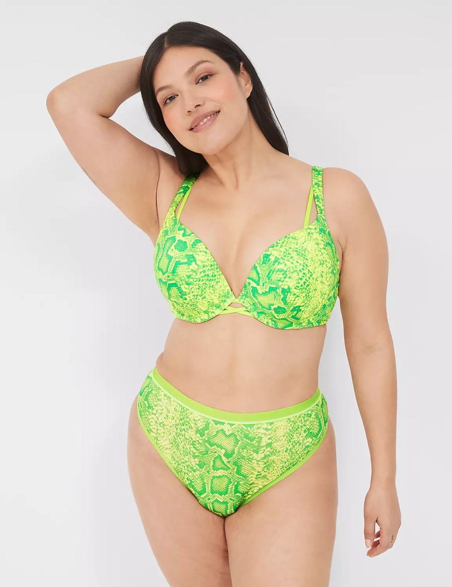 Dámské Bralettes Lane Bryant Boost Plunge Světle Zelene | FVT7536ME