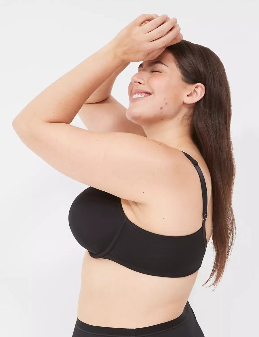 Dámské Bralettes Lane Bryant Boost Plunge Černé | CWK6686HT