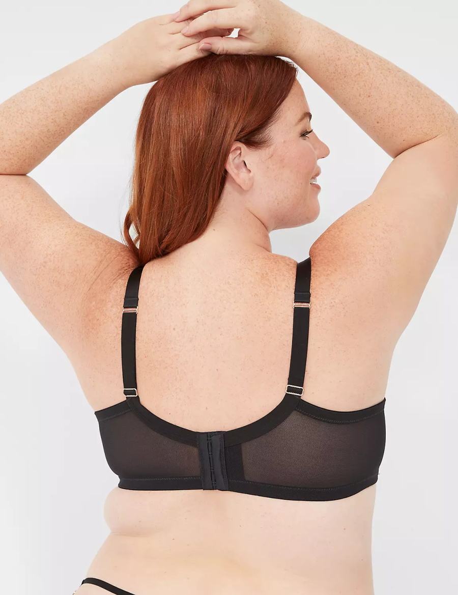 Dámské Bralettes Lane Bryant Chain Quarter Cup Černé | XUN8861OV