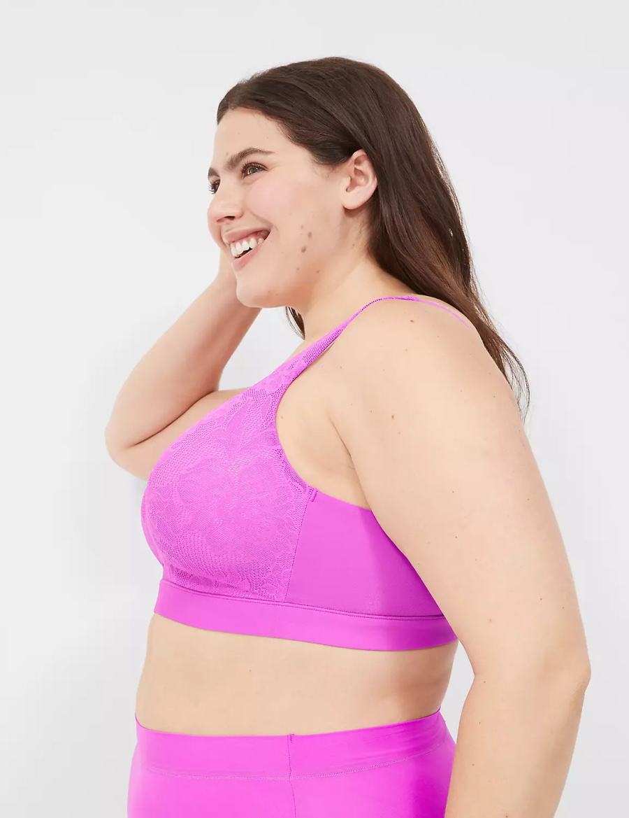 Dámské Bralettes Lane Bryant Comfort Bliss Lightly Lined No-Wire Světle Fialové | IWB4313AN