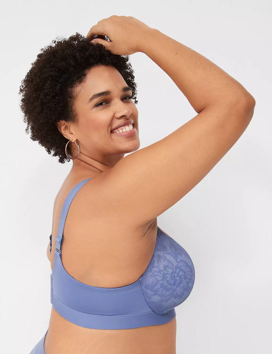 Dámské Bralettes Lane Bryant Comfort Bliss Lightly Lined Plunge Blankyt | DJW7268ZI