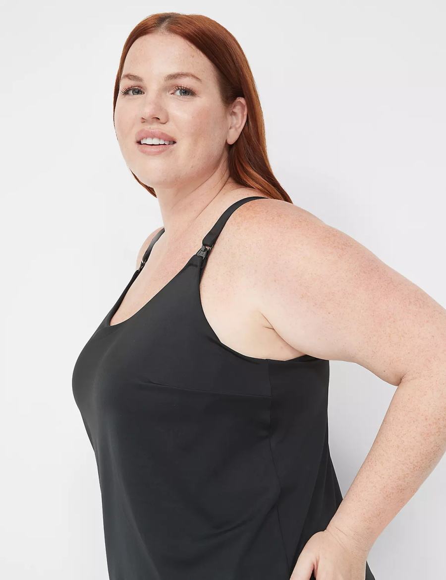 Dámské Bralettes Lane Bryant Comfort Bliss Nursing Cami Černé | IFL6056VC