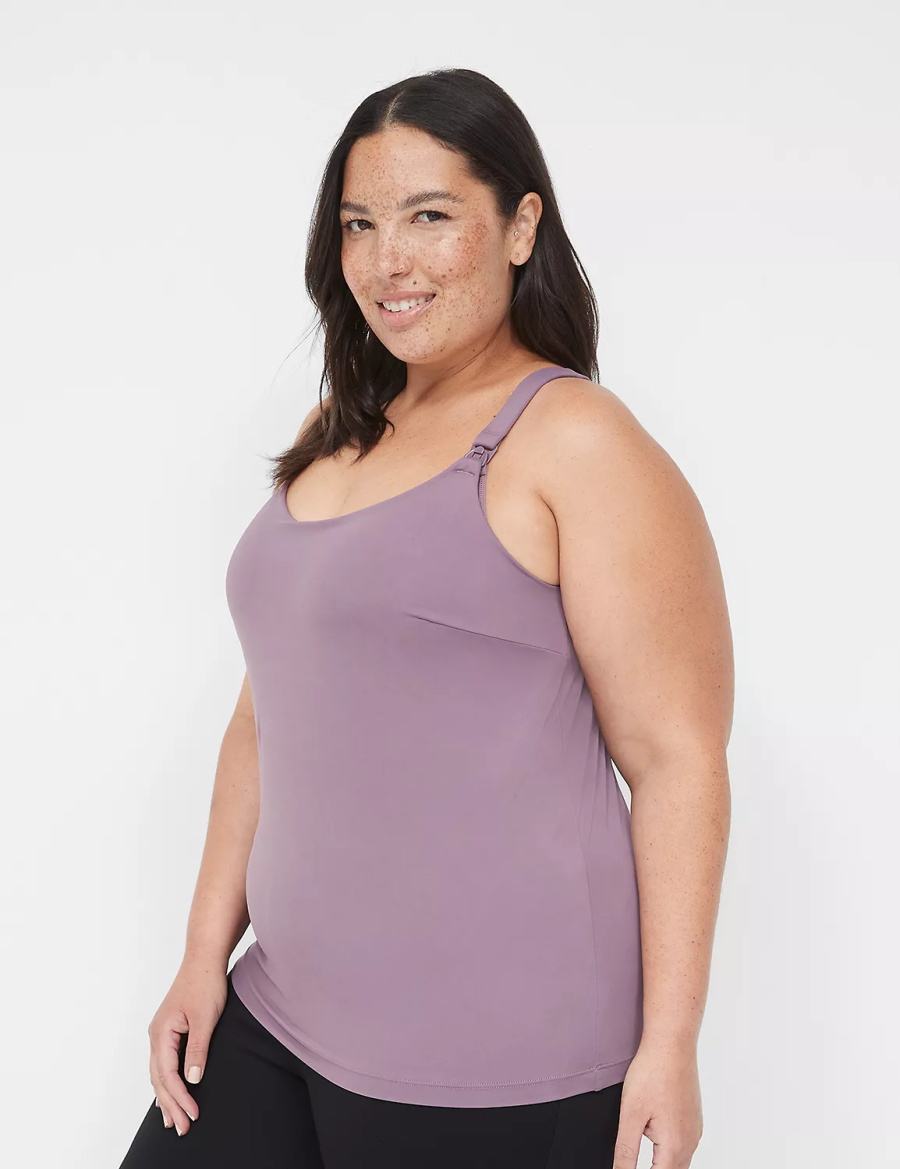 Dámské Bralettes Lane Bryant Comfort Bliss Nursing Cami Fialové | WHP7430VK