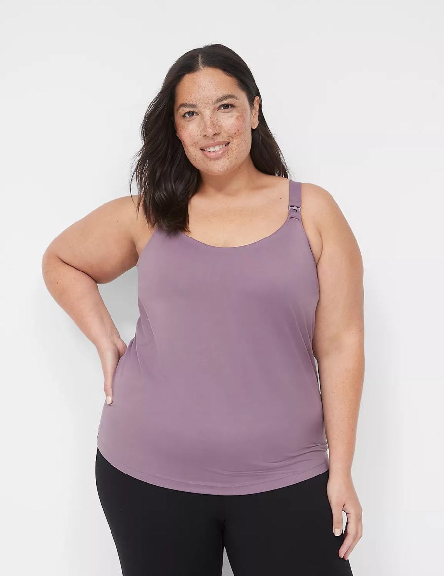 Dámské Bralettes Lane Bryant Comfort Bliss Nursing Cami Fialové | WHP7430VK