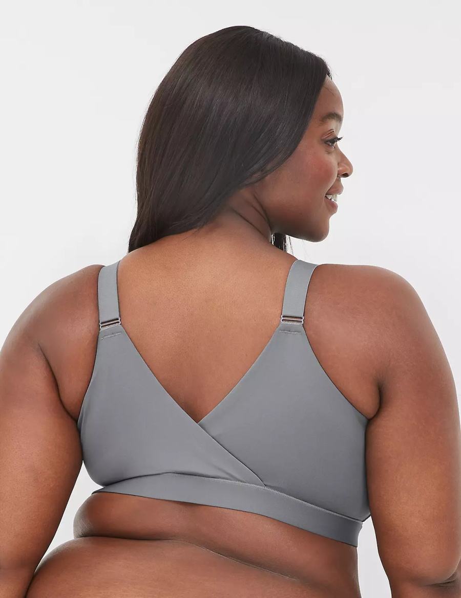 Dámské Bralettes Lane Bryant Comfort Bliss No-Wire Lounge Tmavě Šedé | MBR715IO