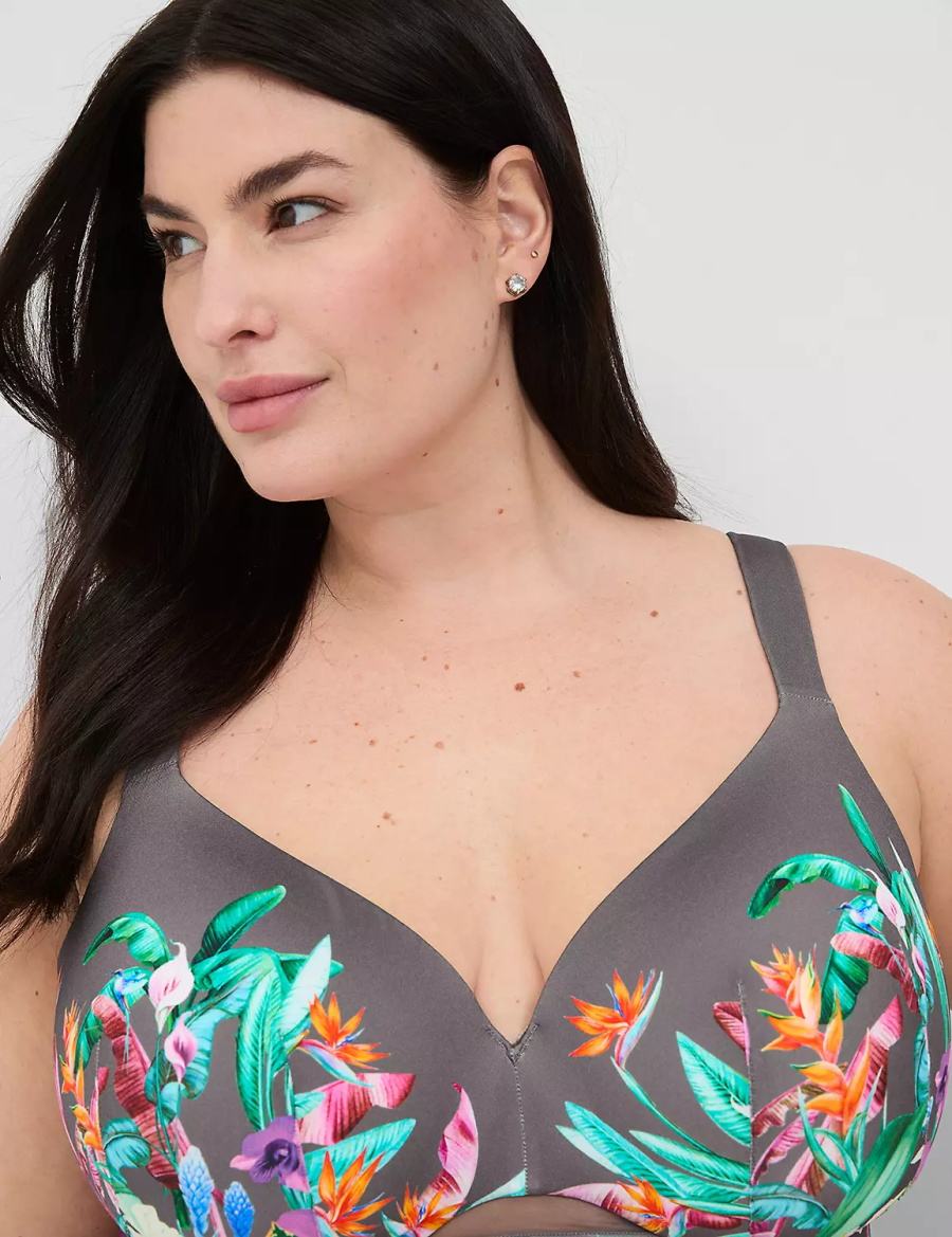 Dámské Bralettes Lane Bryant Comfort Bliss Lightly Lined Full Coverage Zelene Viacfarebný | YFW7862GZ