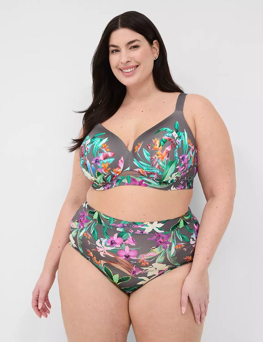 Dámské Bralettes Lane Bryant Comfort Bliss Lightly Lined Full Coverage Zelene Viacfarebný | YFW7862GZ