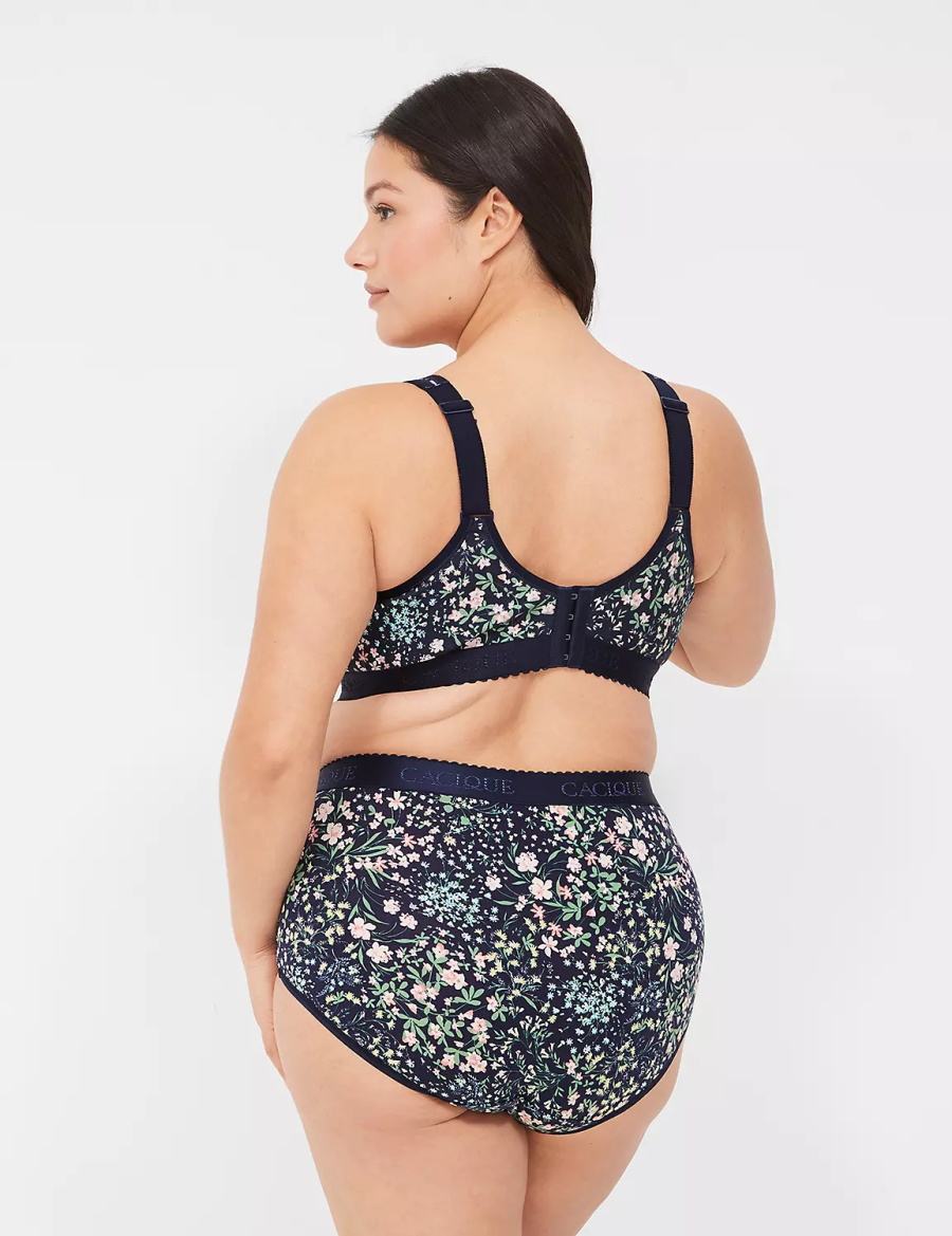 Dámské Bralettes Lane Bryant Cotton Lightly Lined No-Wire Černé | ADE8176PS