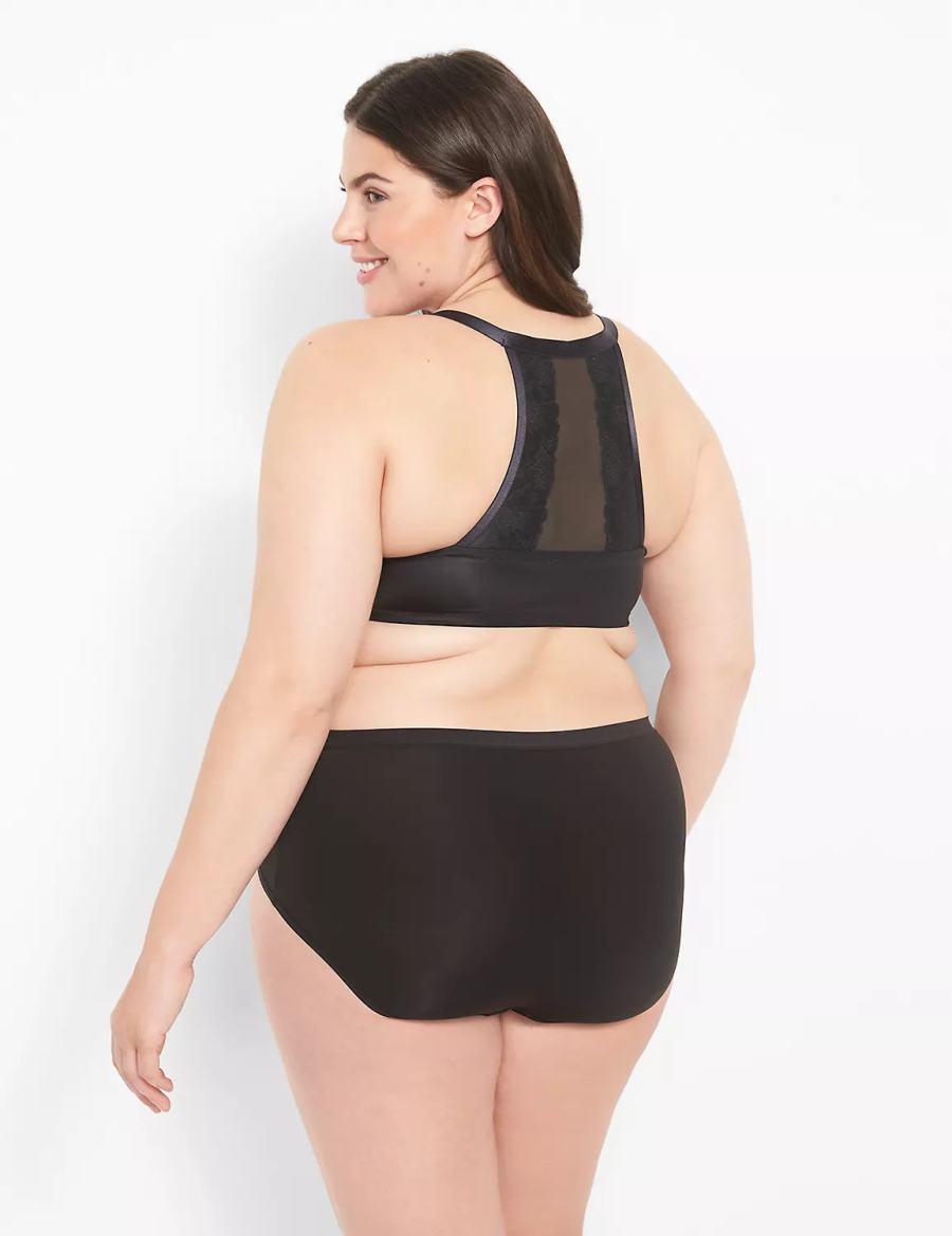 Dámské Bralettes Lane Bryant Front-Close Boost Plunge Černé | GSG546DX