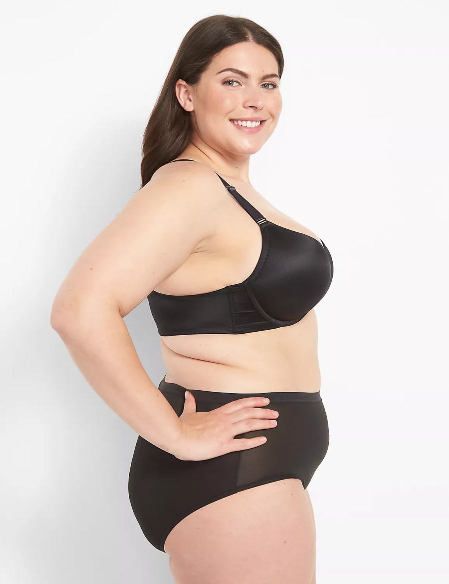 Dámské Bralettes Lane Bryant Front-Close Boost Plunge Černé | GSG546DX