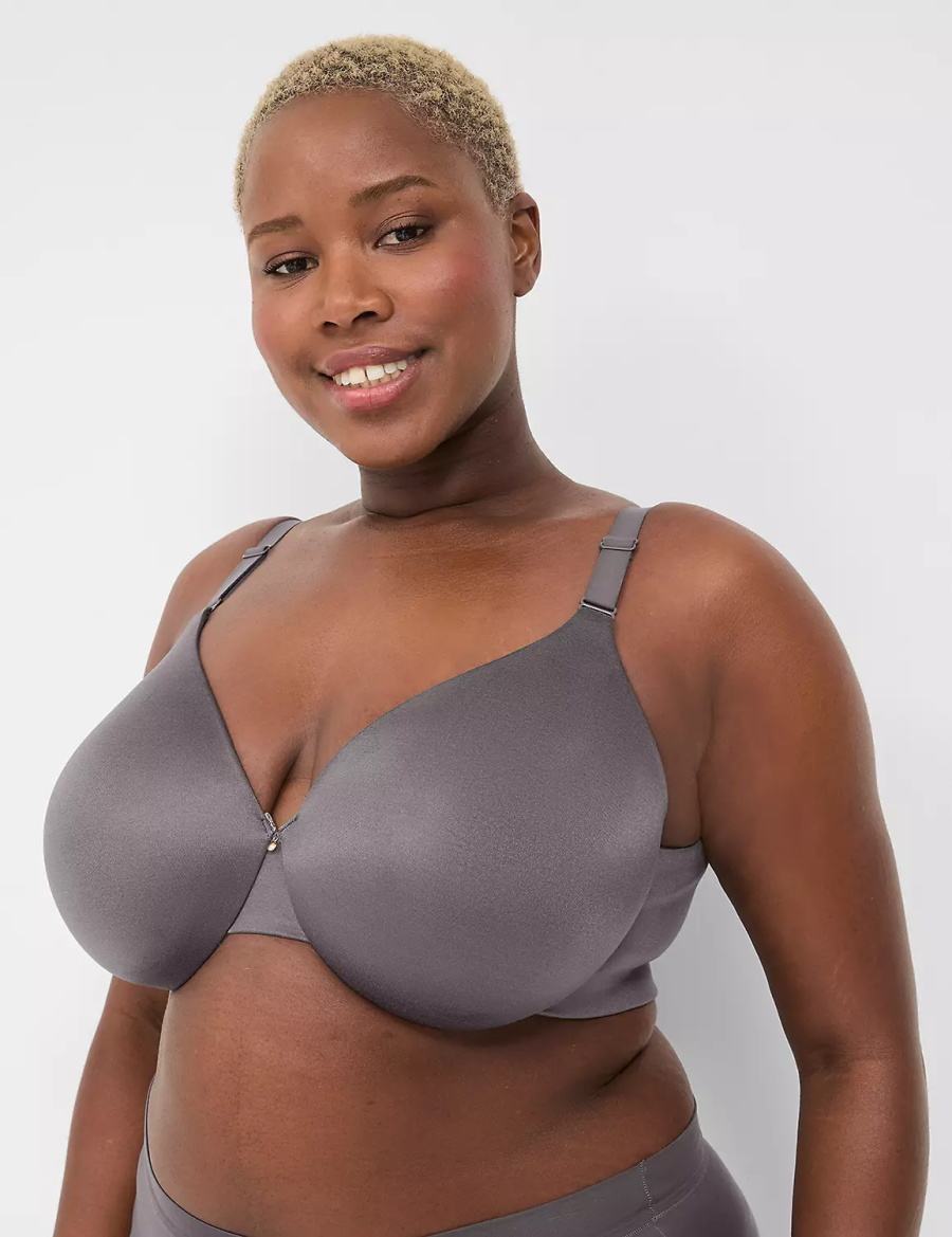 Dámské Bralettes Lane Bryant Invisible Backsmoother Lightly Lined Full Coverage Tmavě Šedé | PDJ491EY