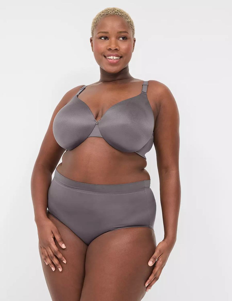 Dámské Bralettes Lane Bryant Invisible Backsmoother Lightly Lined Full Coverage Tmavě Šedé | PDJ491EY