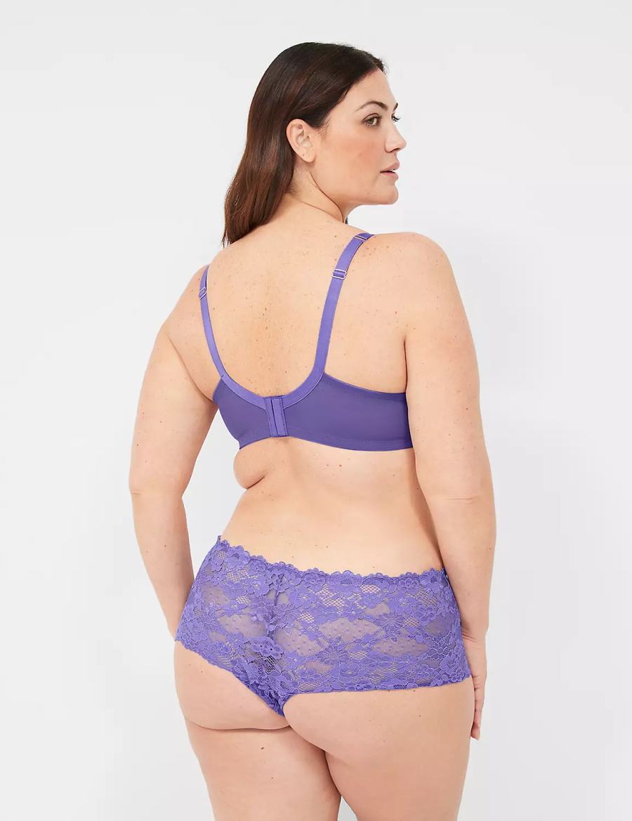 Dámské Bralettes Lane Bryant Lace Max Boost Plunge Fialové | DUM245SQ