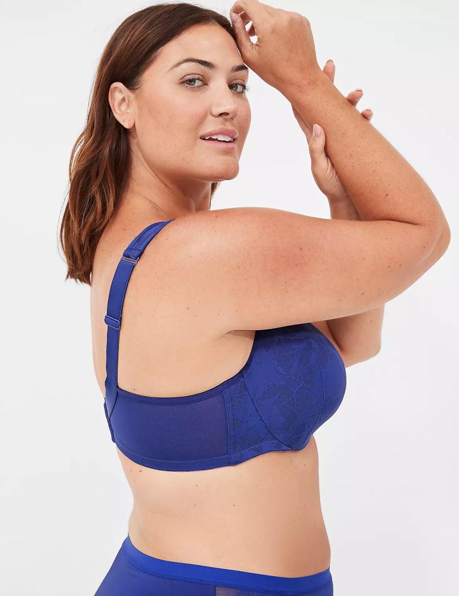 Dámské Bralettes Lane Bryant Lightly Lined Full Coverage with Lace Overlay Blankyt | MNP5333HB